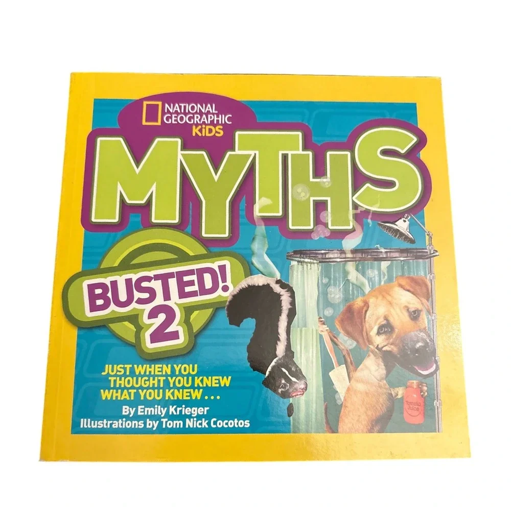 National‎ Geographic Kids Myths Busted 2 and Weird But True 2 Books Science STEM